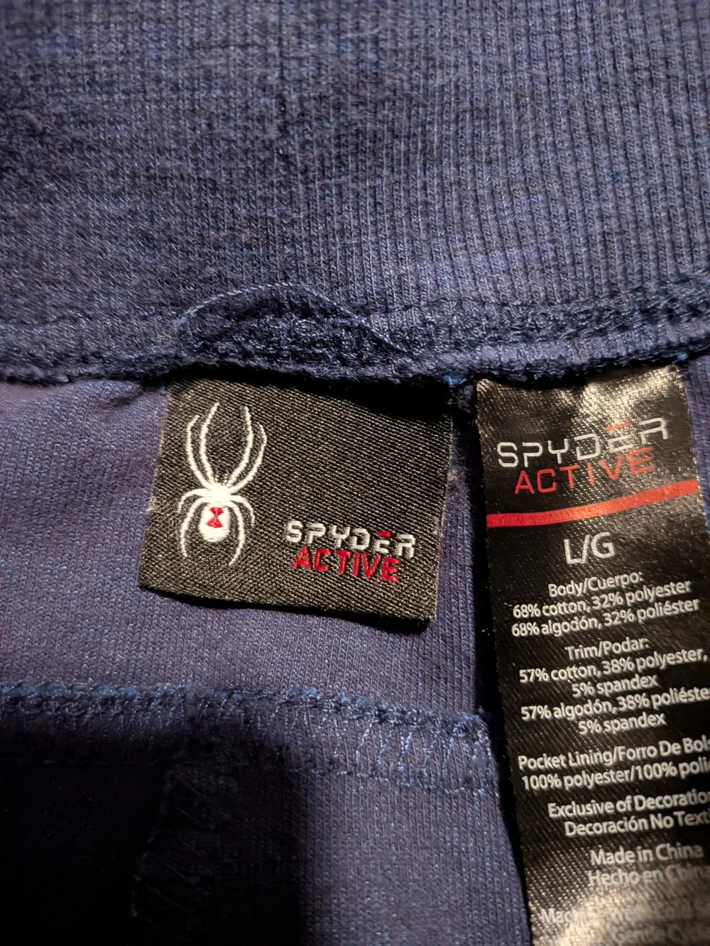 Spyder Men's Dark Navy Drawstring Joggers